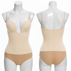 Slimers Deep V Push-Up Bra with Low Back